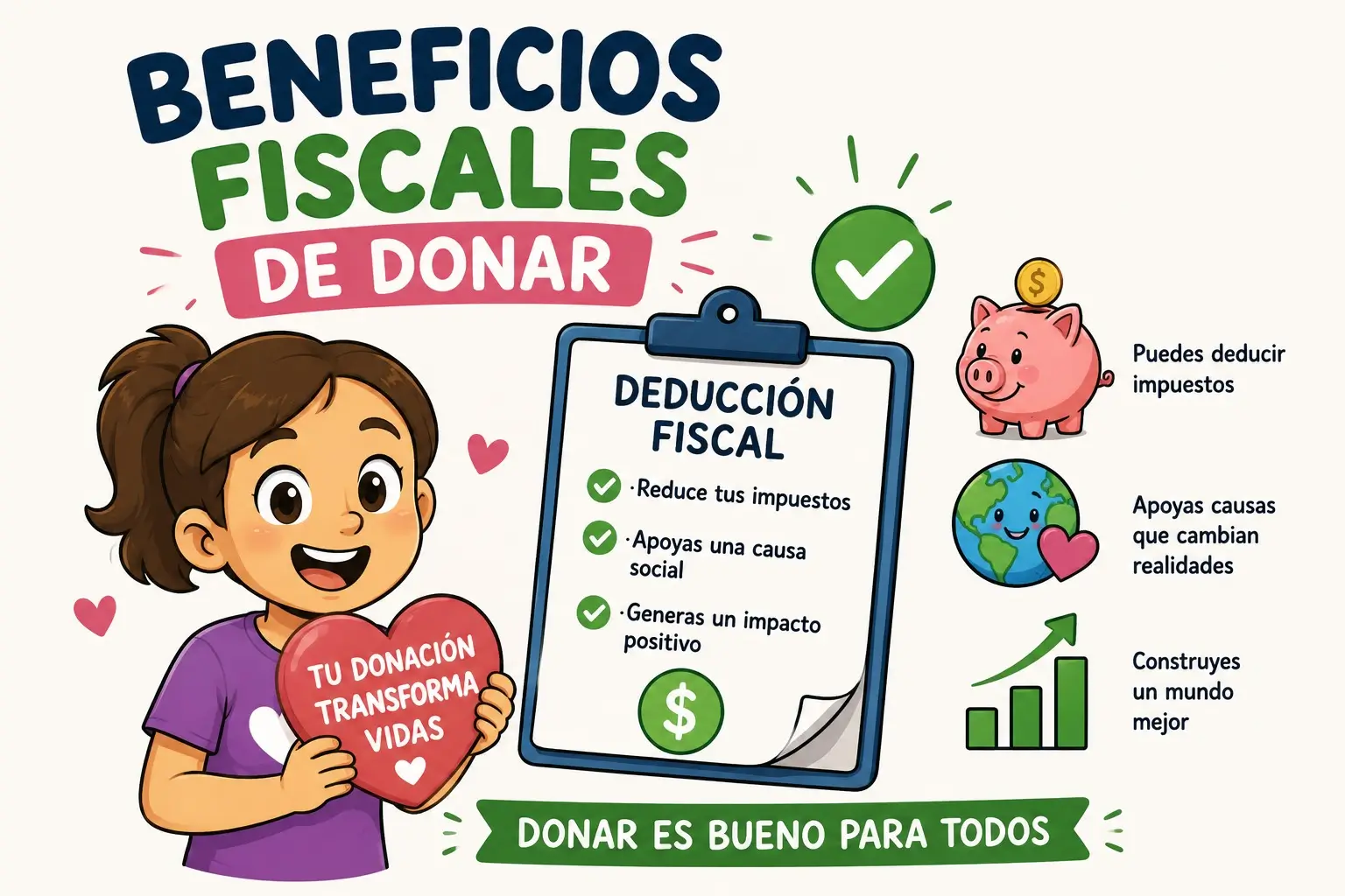 Beneficios fiscales de donar